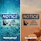 Signmission Steep Drop Off No Passage Sign With Symbol, 10 in W x Rectangle, Vinyl Decal OS-2PACK-NS-D-710-L-18455 - alternate 5